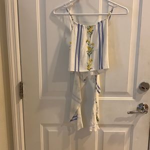 FOREVER 21 WRAP TOP AND WRAP MAXI SKIRT SET  SMALL